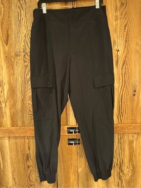 Athleta Black Cargo Jogger Pants